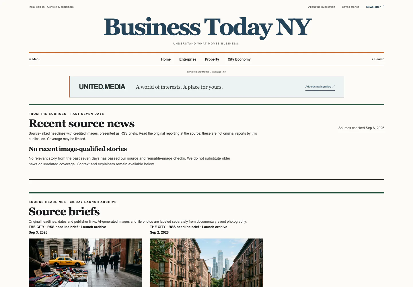 Business Today NY website screenshot