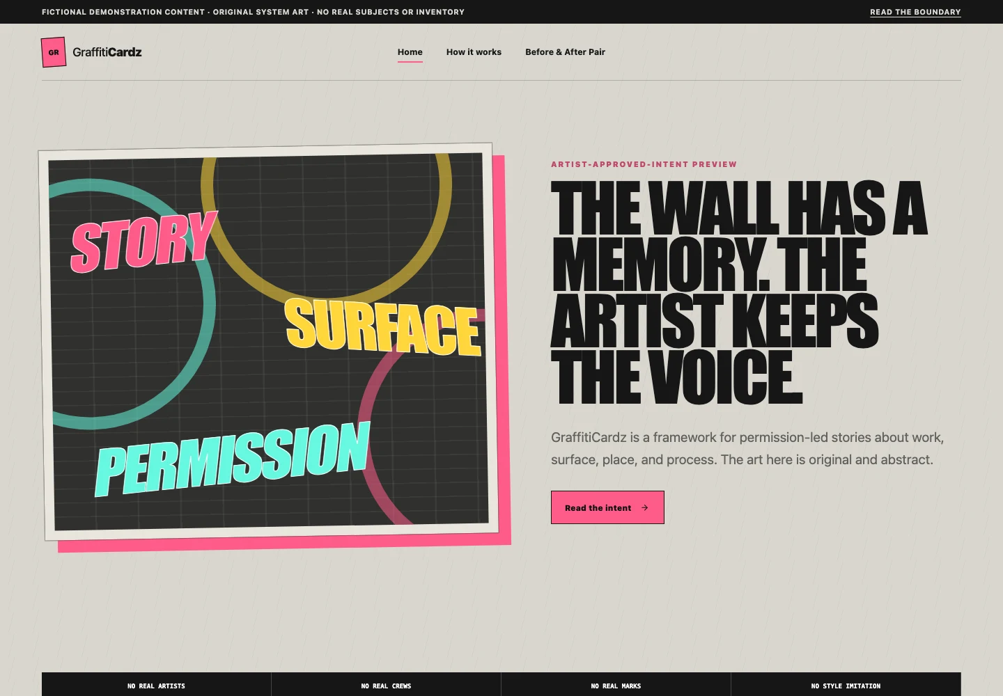 GraffitiCardz website screenshot