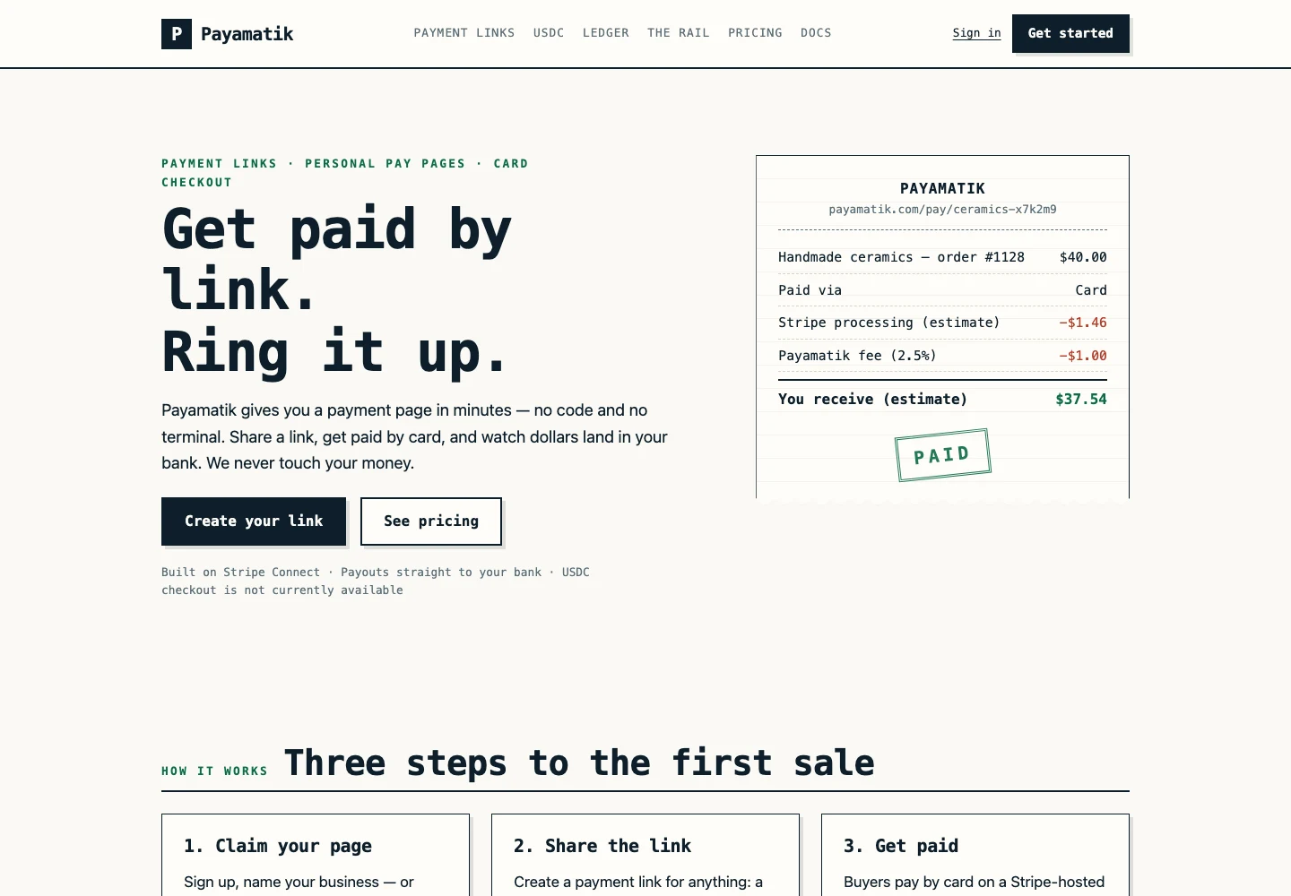 Payamatik website screenshot